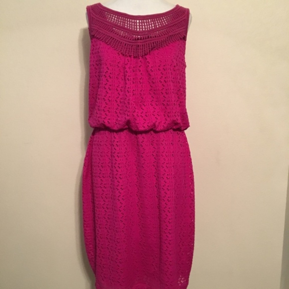 London Times crochet style dress